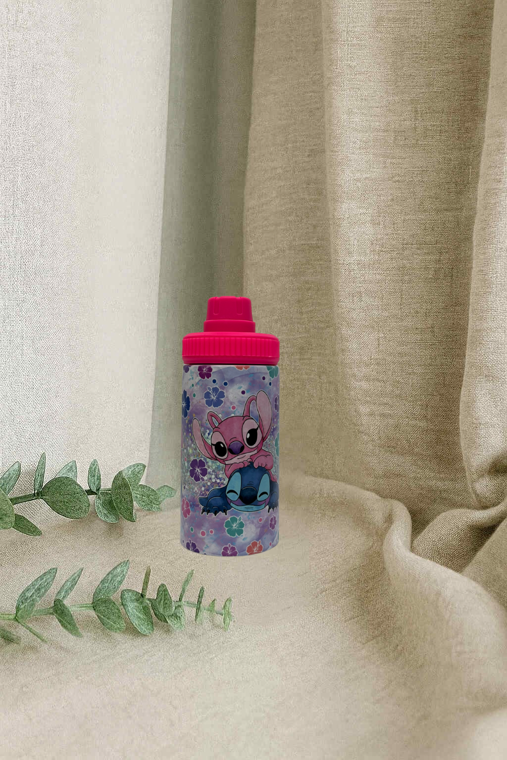 Bouteille pour enfant modèle 3- Monstre bleu en amour