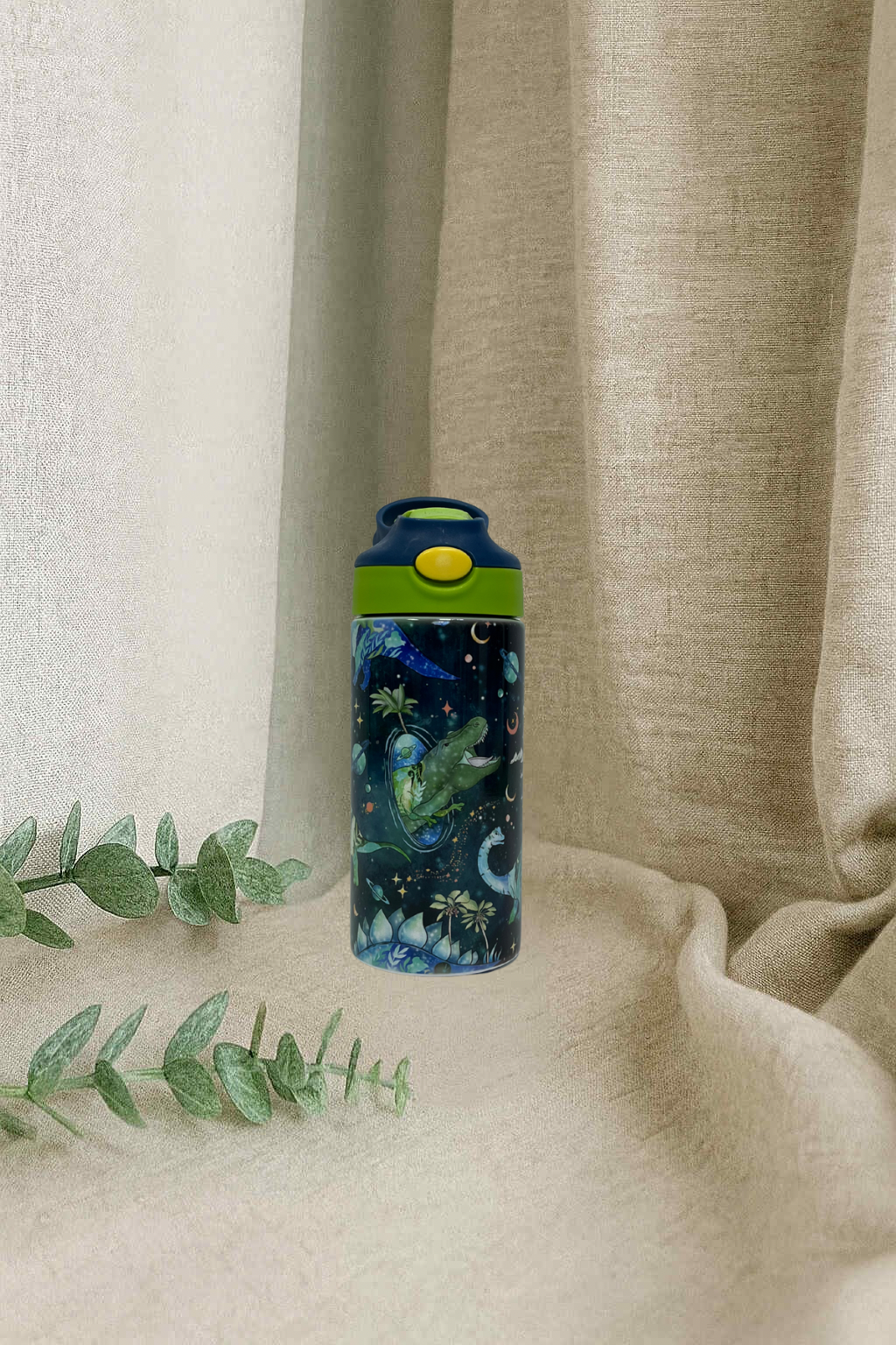 Bouteille pour enfant modèle 1- Jurassic spatial fleural