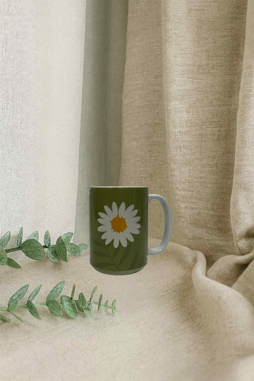 Tasse en ceramique (grande)- Marguerite