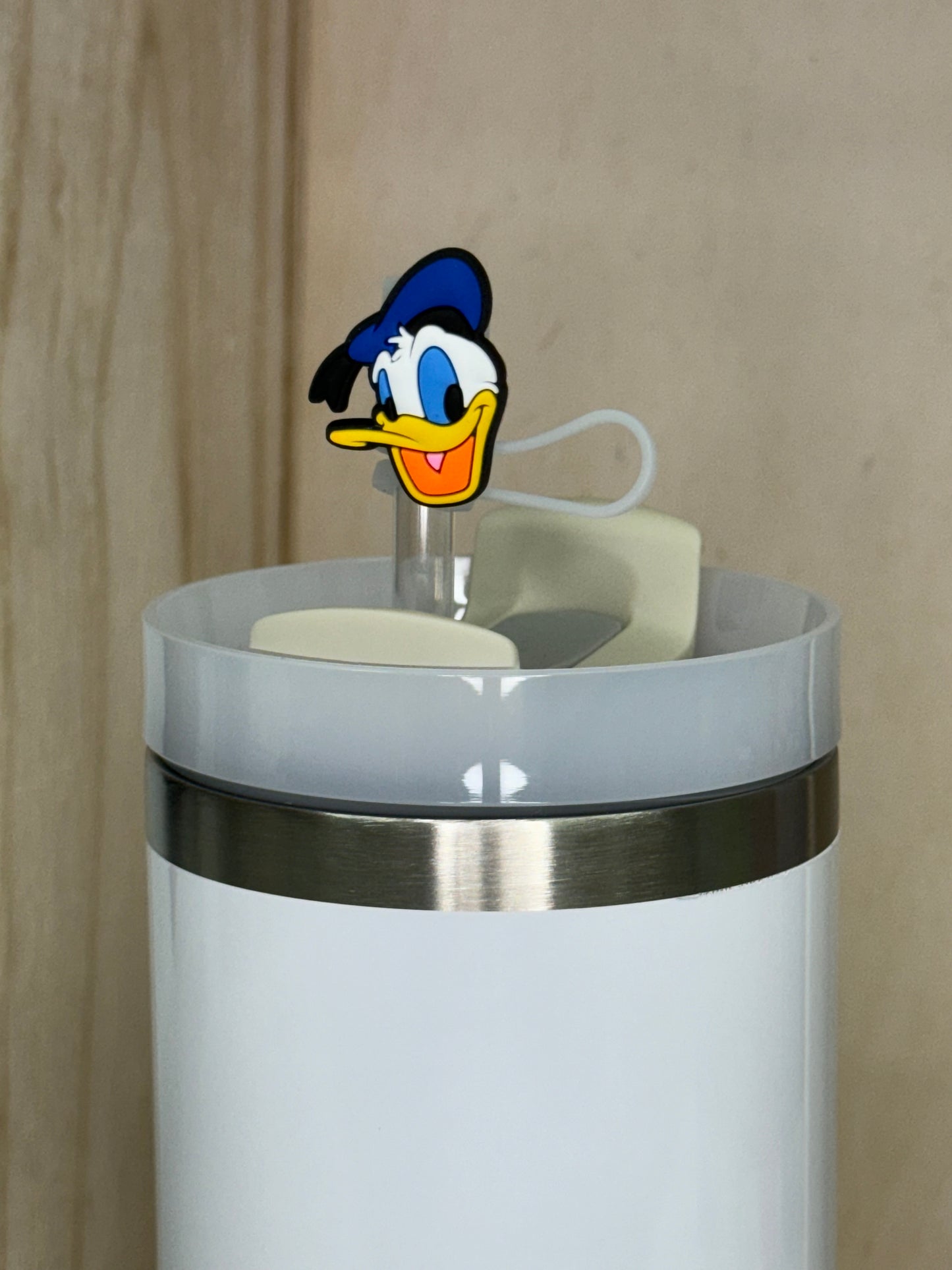 Embout de paille - Visage de monsieur canard