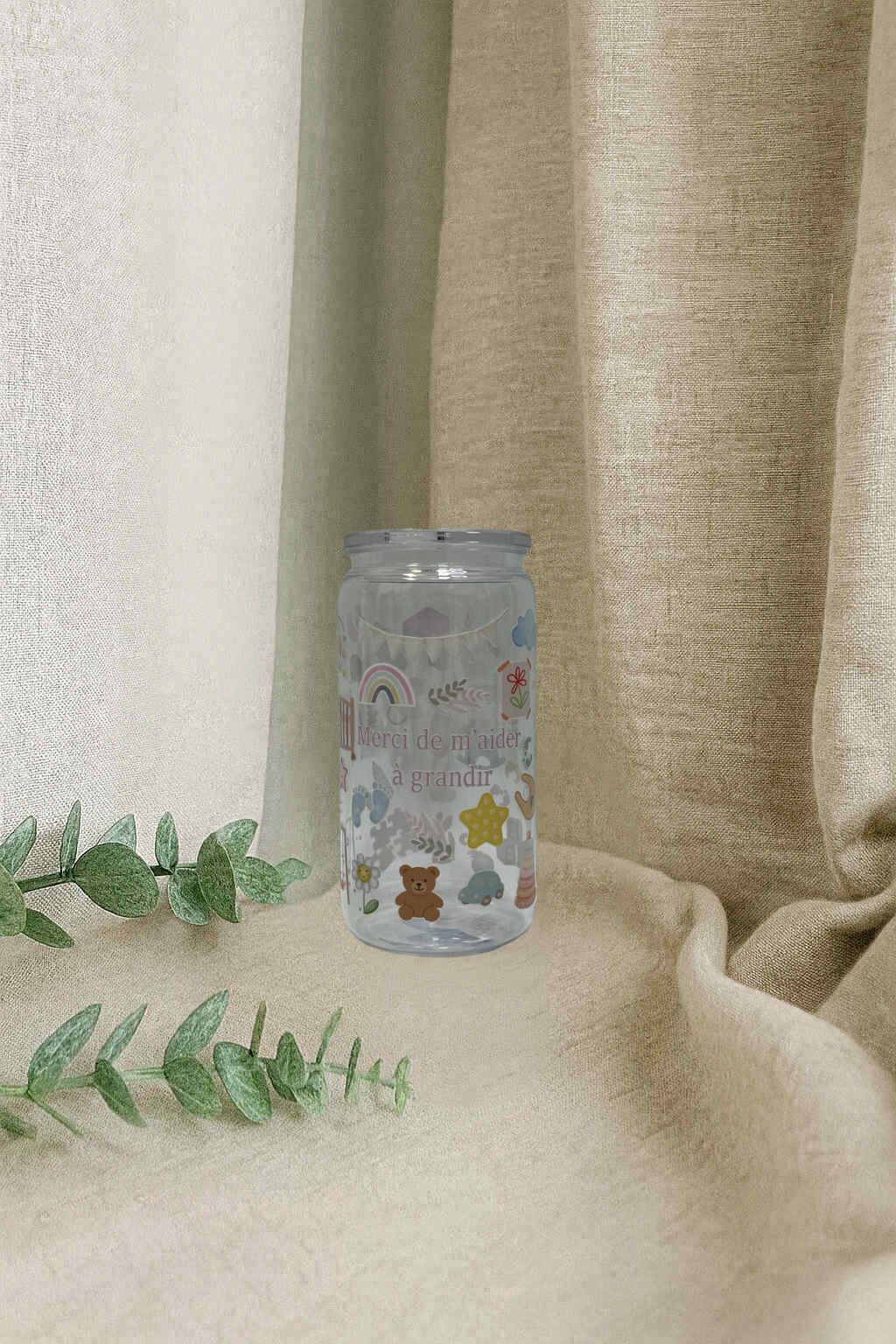 Verre en plastique- Merci éducatrice