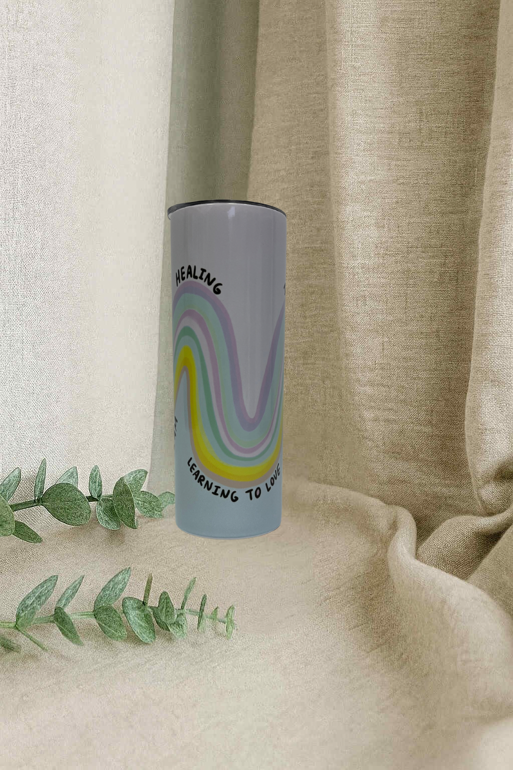 Bouteille de transport - Lignes pastels