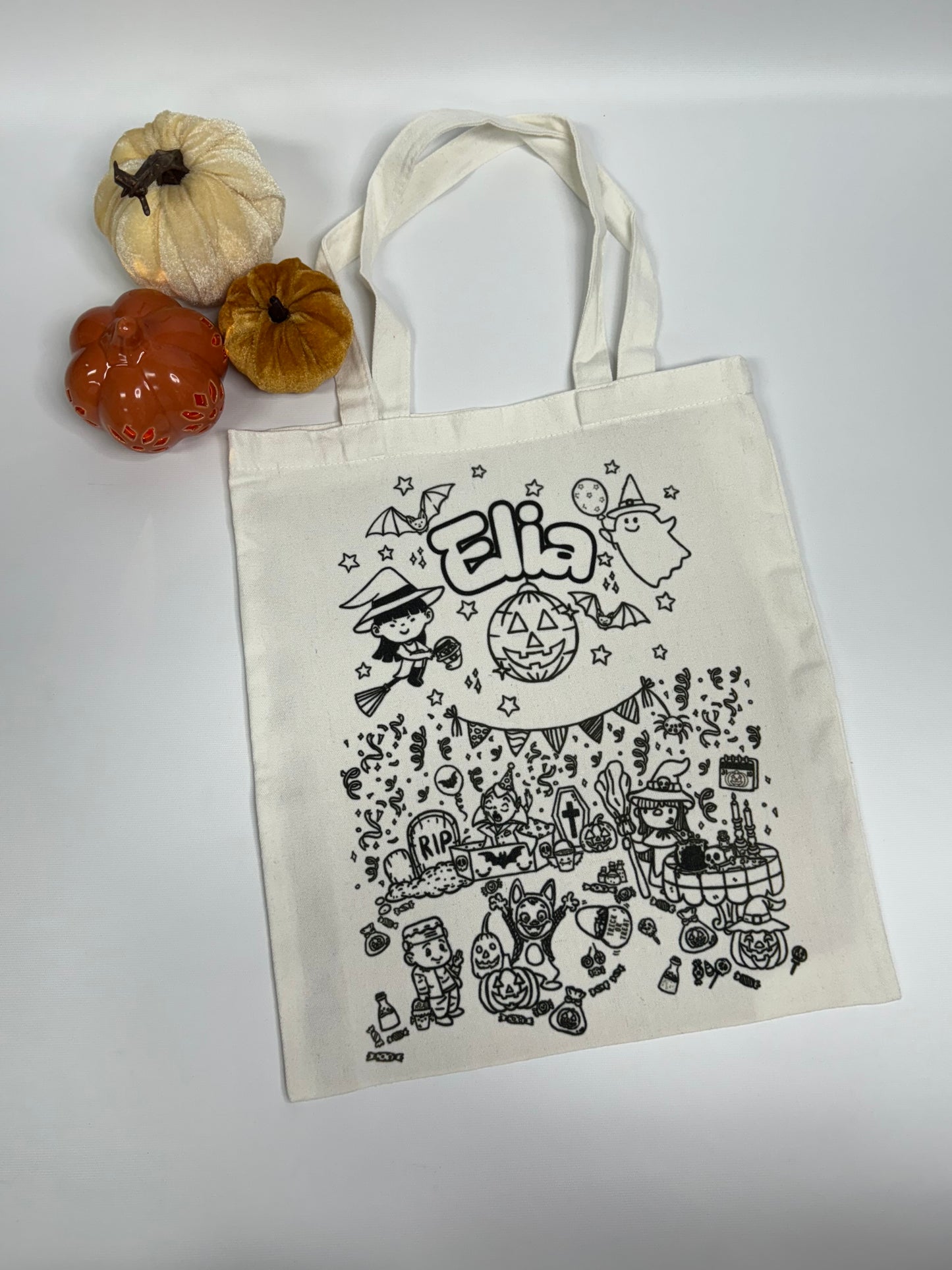 Sac fourre-tout à dessiner "Halloween festif"