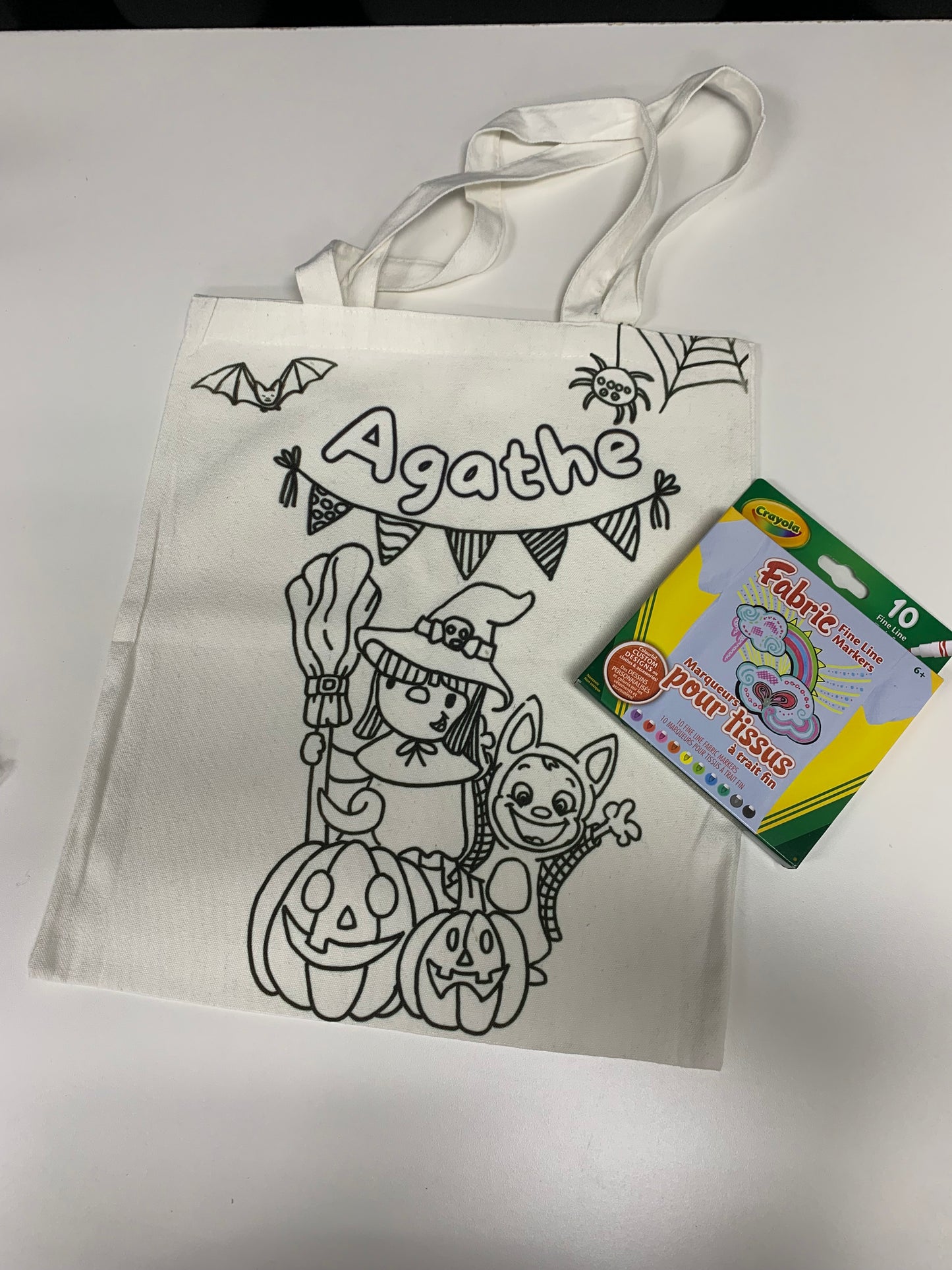 Sac fourre-tout à dessiner "Halloween festif"