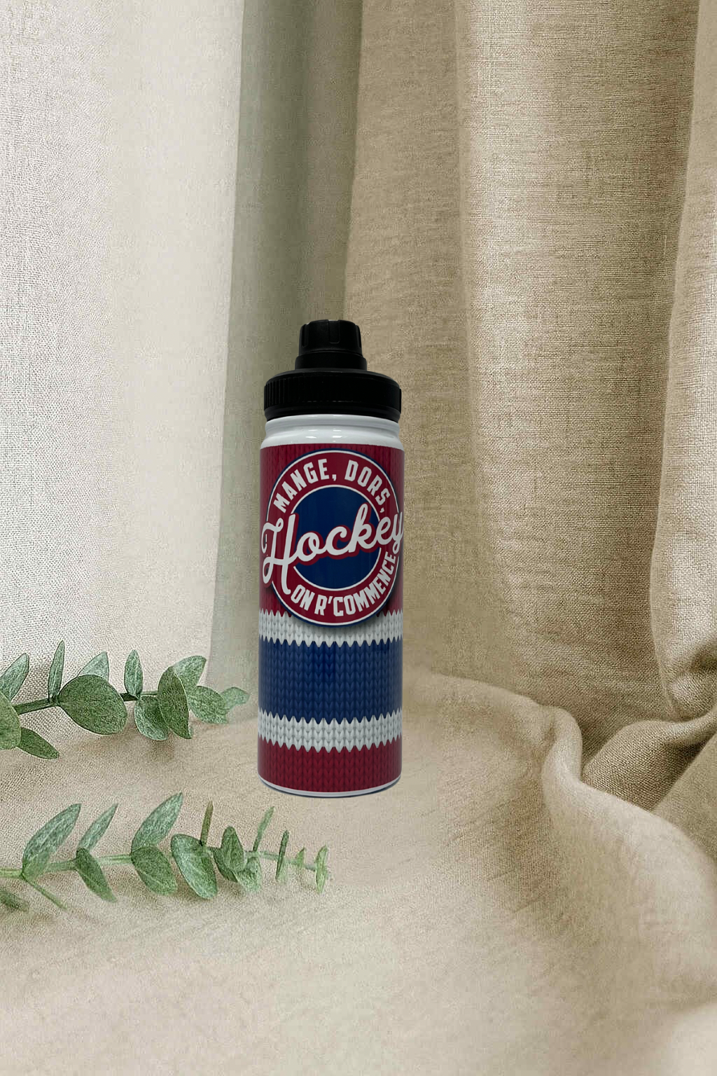 Bouteille à goulot Deluxe - Hockey