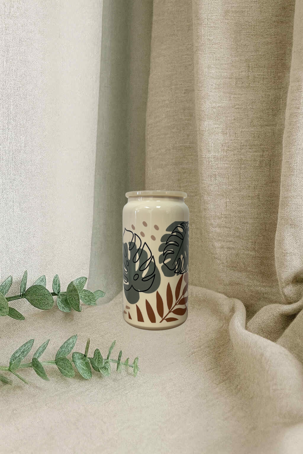 Verre isotherme - Feuille boho