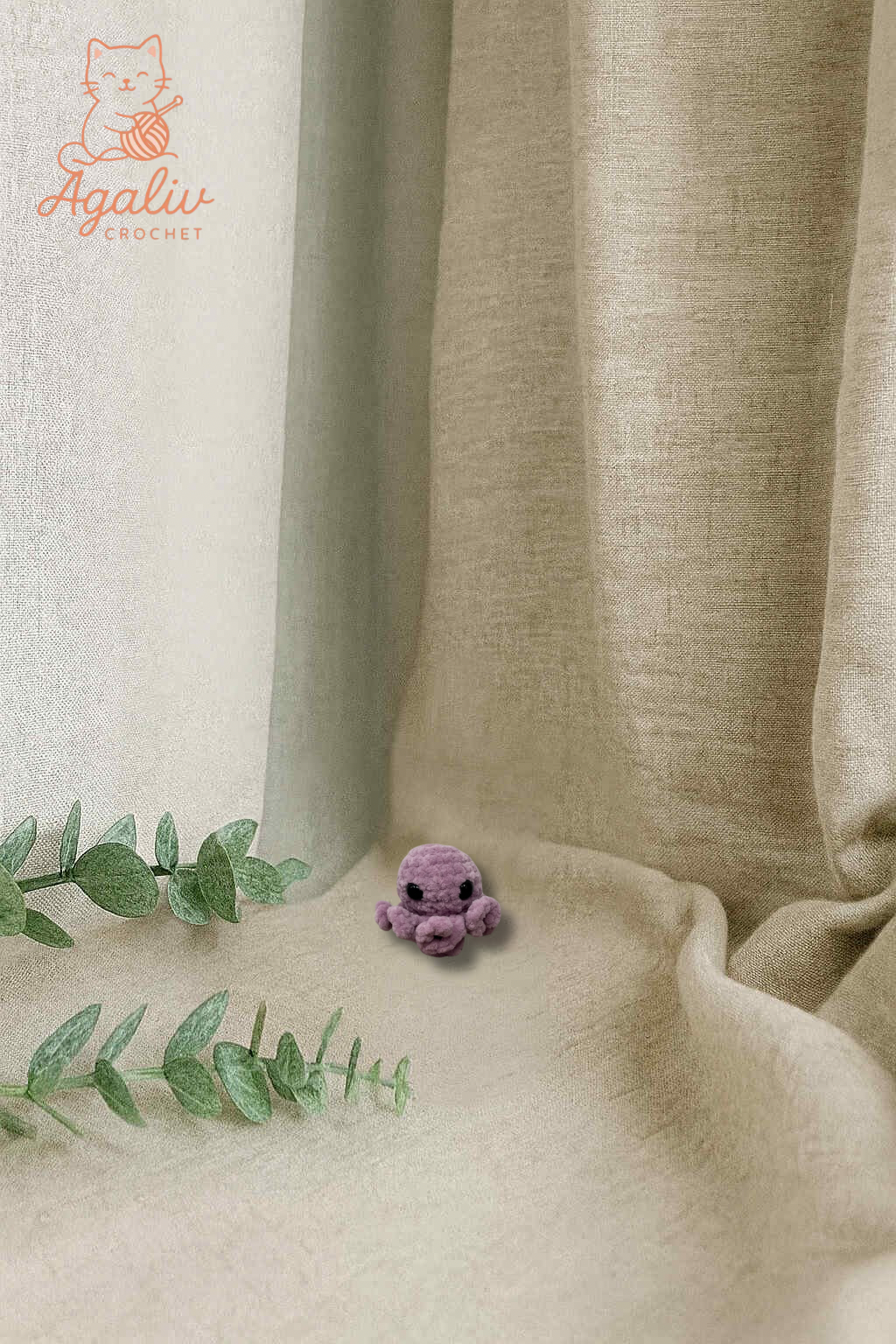 Mini pieuvre mauve