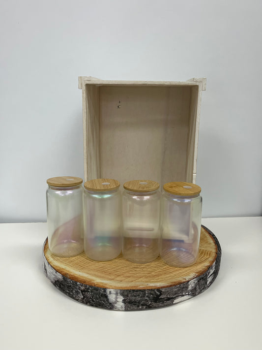 Verre en vitre scintillant