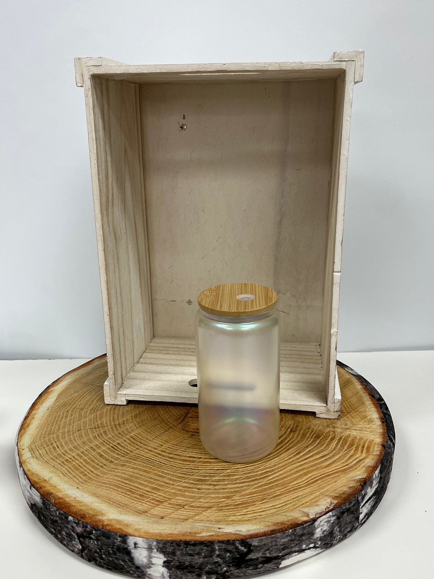 Verre en vitre scintillant