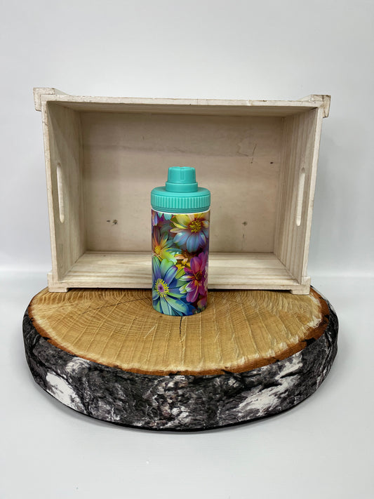 Bouteille pour enfant model 3- Fleurs multicolore