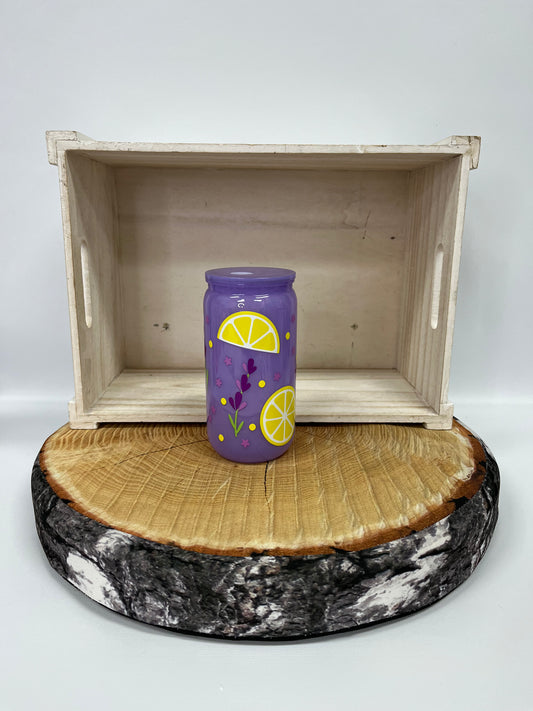 Verre en plastique- Citron lavande