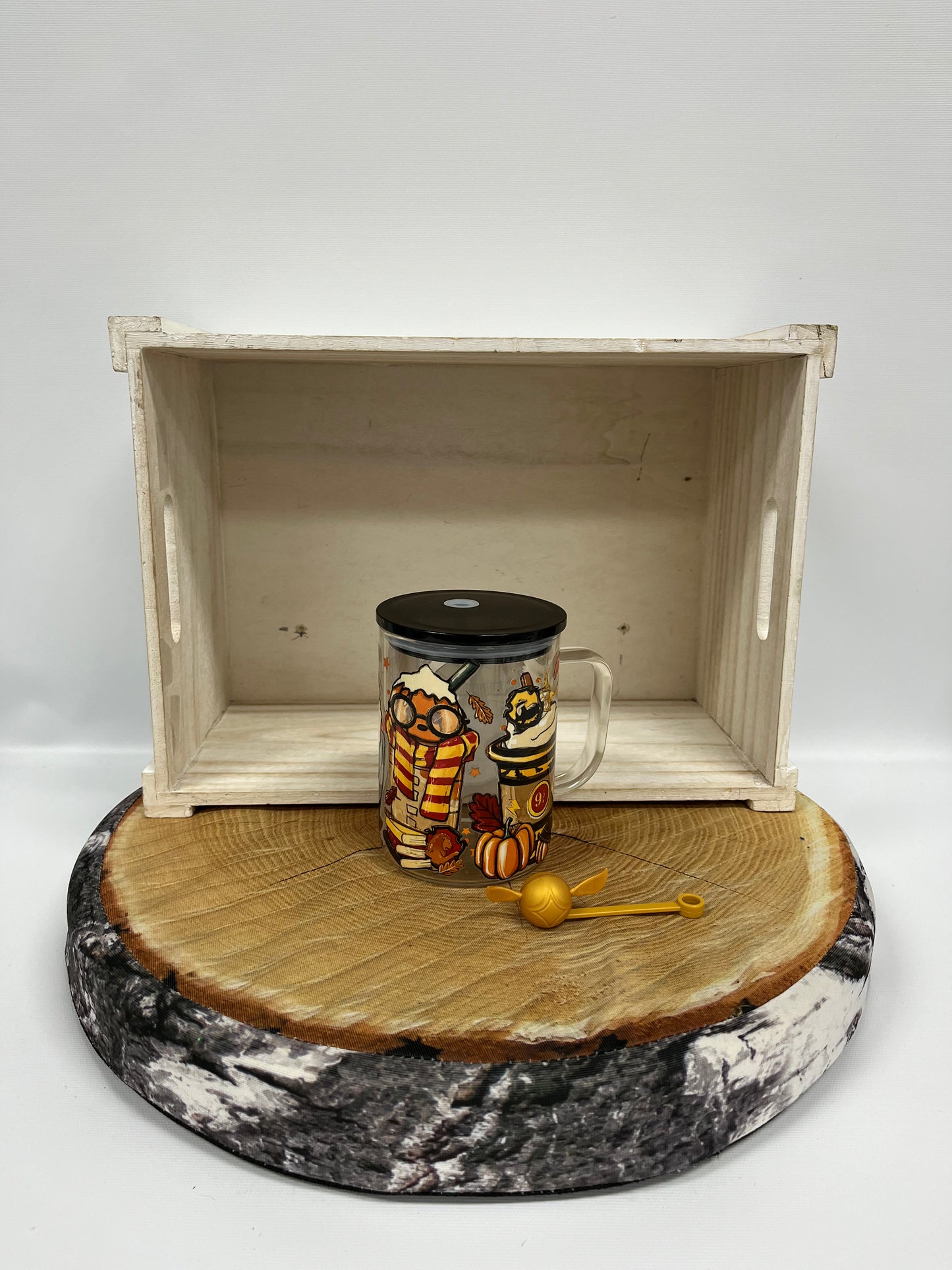 Tasse en vitre- 4 maisons