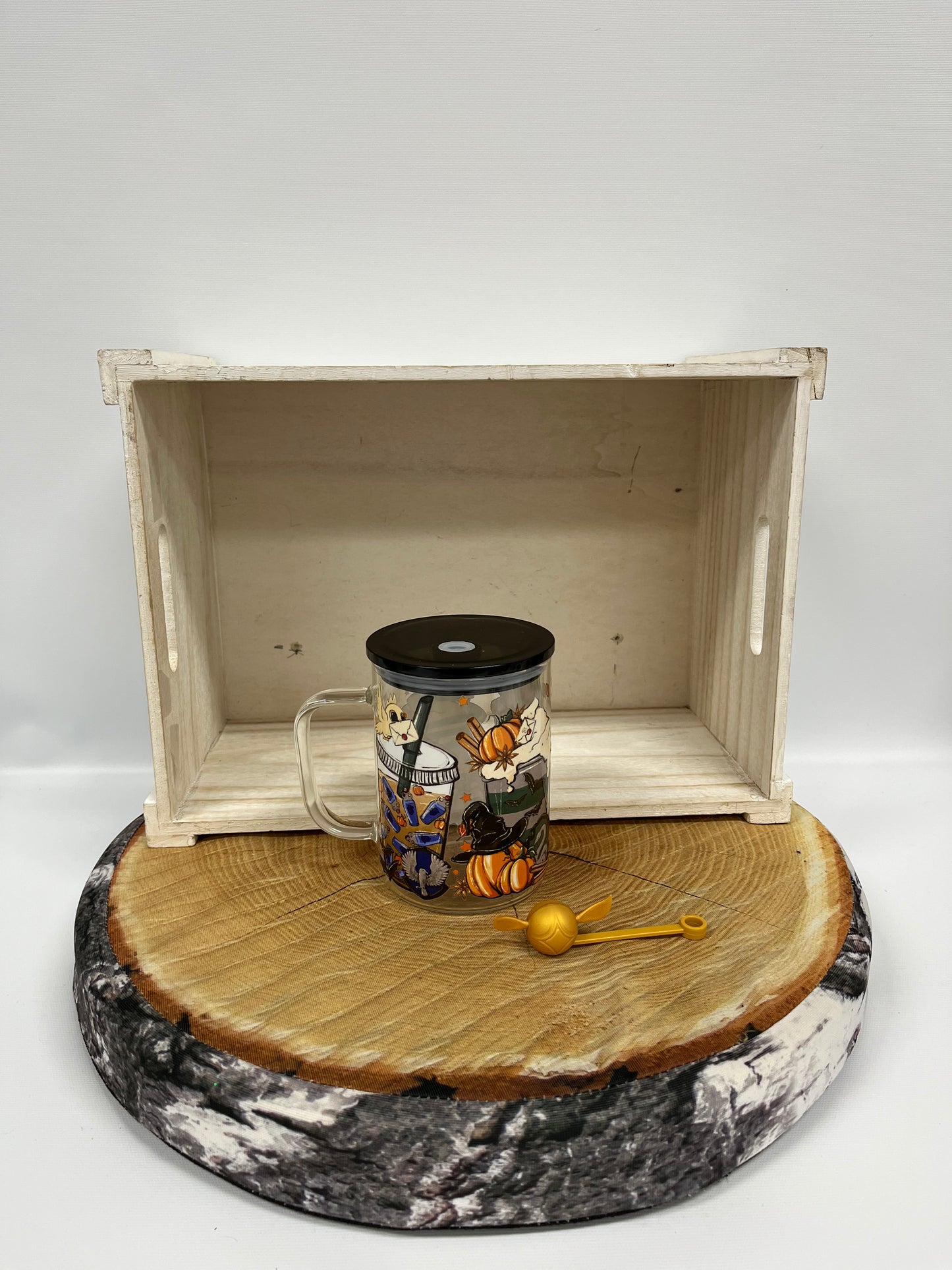 Tasse en vitre- 4 maisons