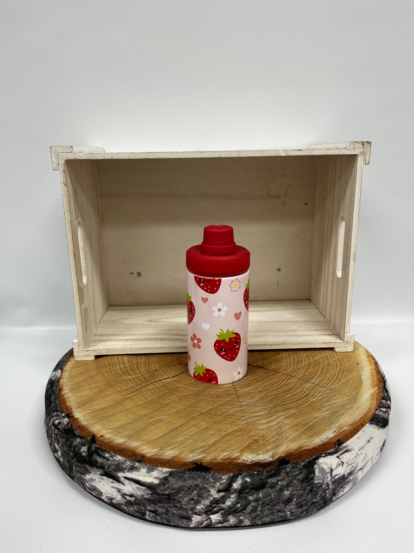 Bouteille pour enfant modèle 3- Fraises joyeuses