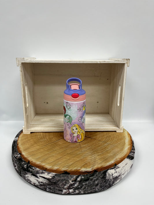 Bouteille pour enfant modèle 1- Princesses aquarelles