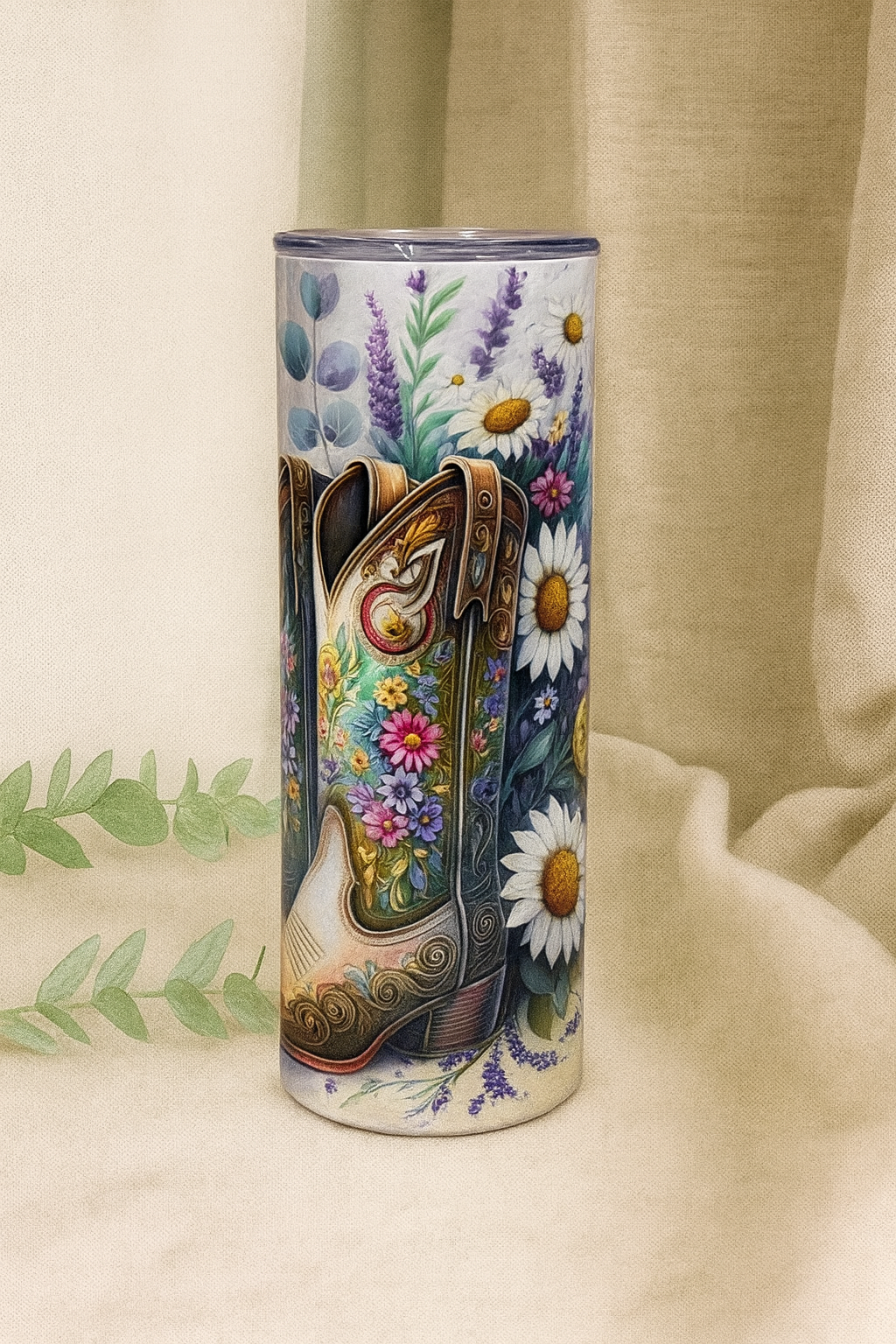 Bouteille de transport 20 oz-Bottes de cowgirls