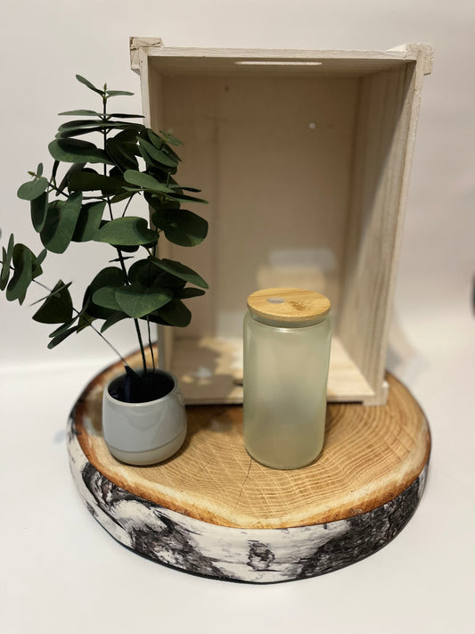 Verre en vitre givré UV