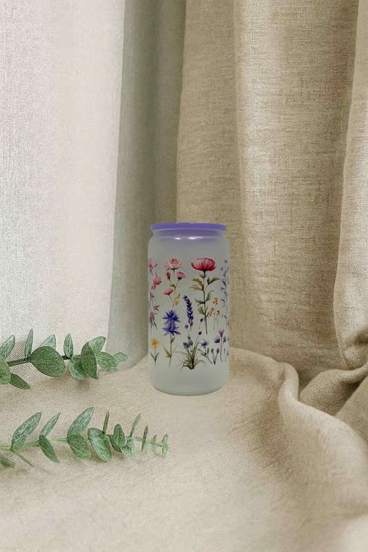 Verre en vitre-Fleurs des champs