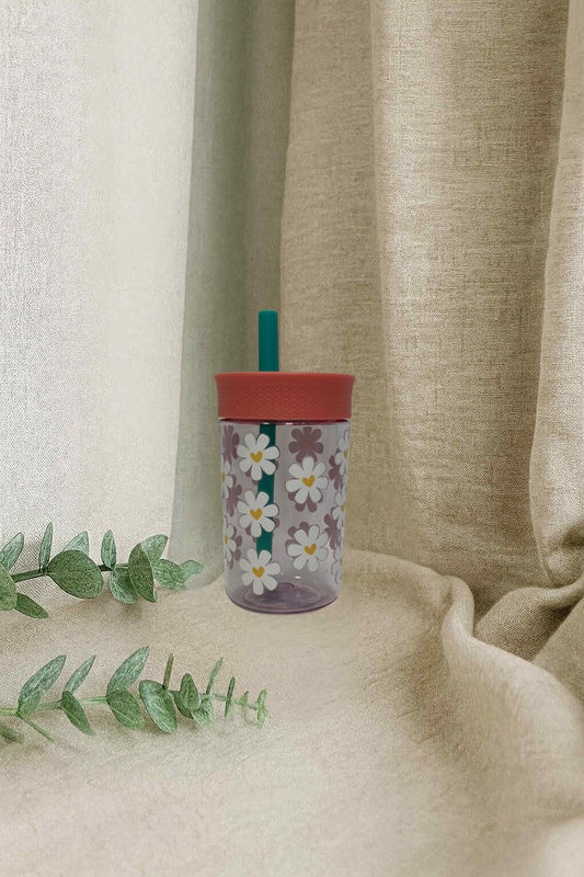 Gobelet à paille souple - Les marguerites
