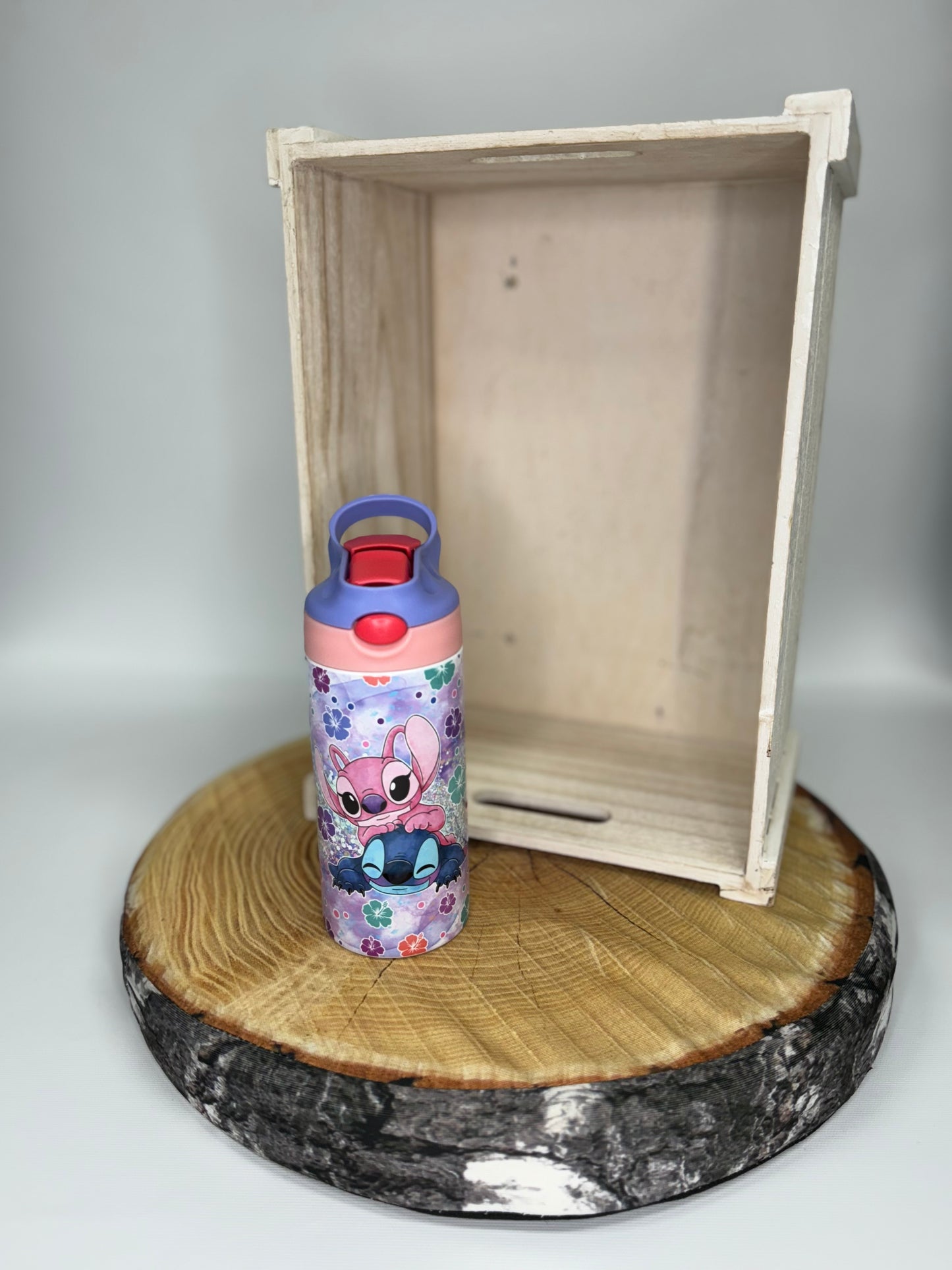 Bouteille pour enfant modèle 1-  Montres en amour et fleurs