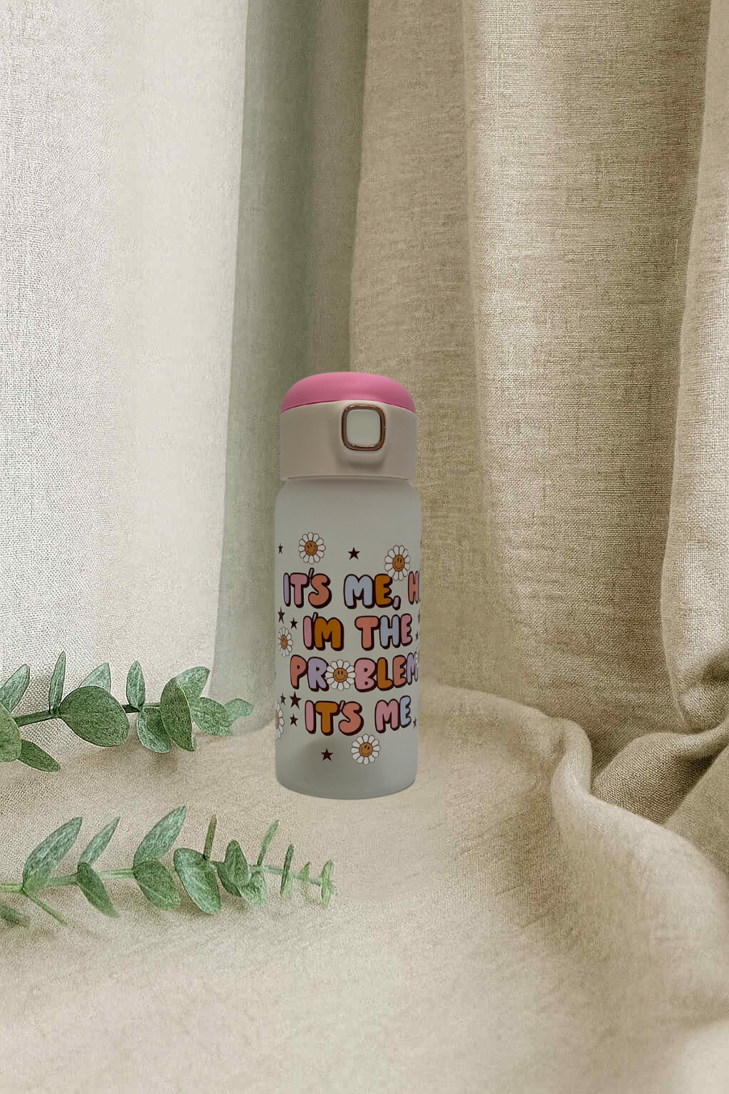 Bouteille en vitre - c’est moi le problème