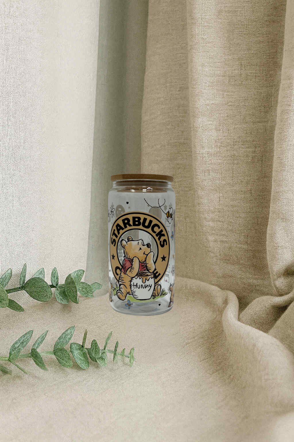 Verre en vitre - café ourson