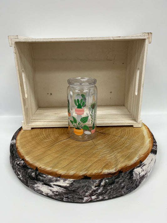 Verre en plastique et embout- plantes