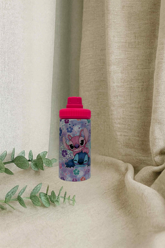 Bouteille pour enfant modèle 3- Monstre bleu en amour