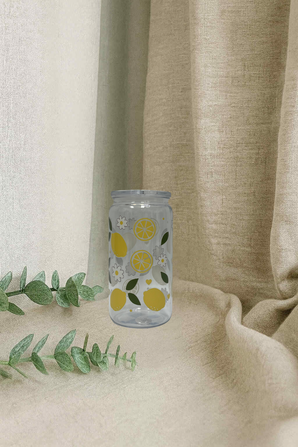 Verre en plastique- Citrons