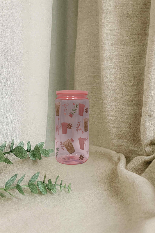 Verre en plastique- Café glacé