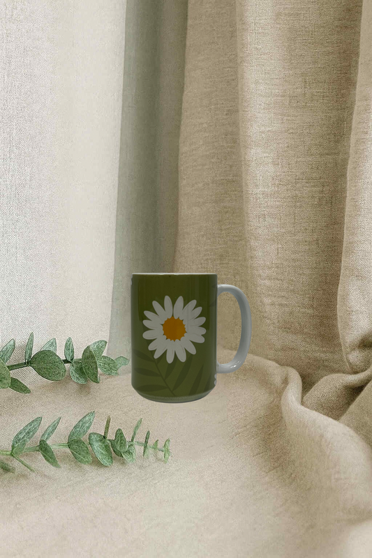 Tasse en ceramique (grande)- Marguerite