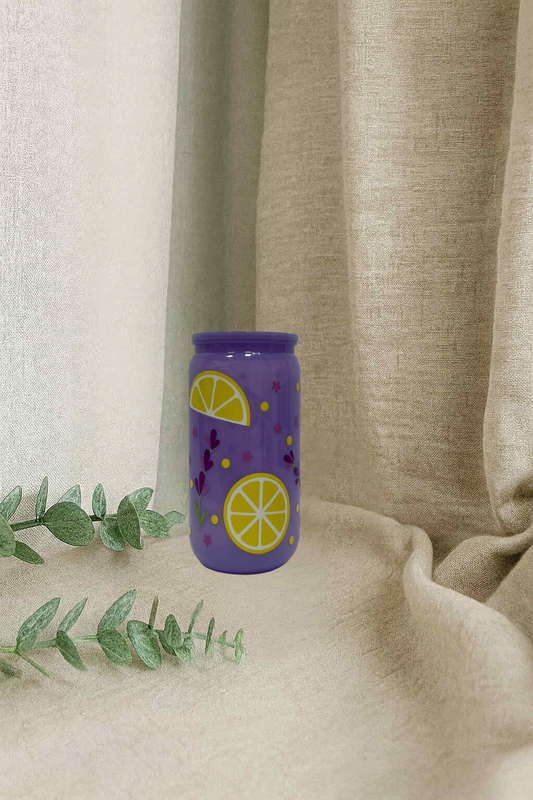 Verre en plastique- Citron lavande
