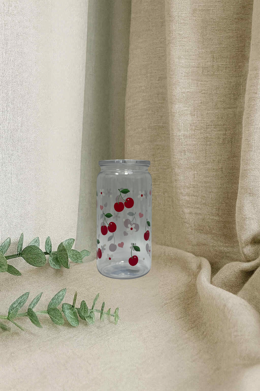 Verre en plastique- Cerises