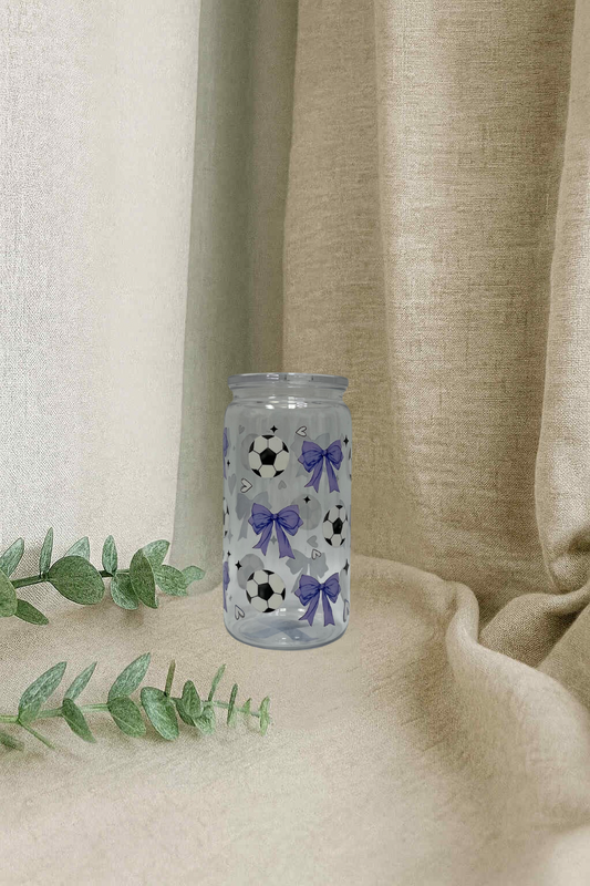 Verre en plastique-soccer et boucle