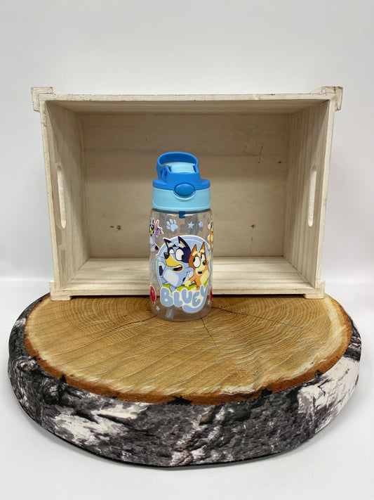 Bouteille pour enfant-Famille chien bleu