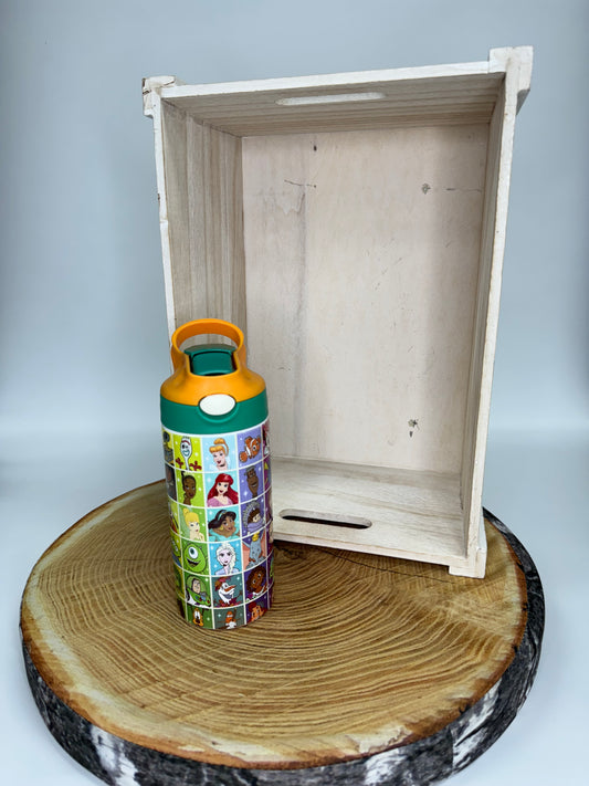 Bouteille pour enfant modèle 1-  Carrés de personnages