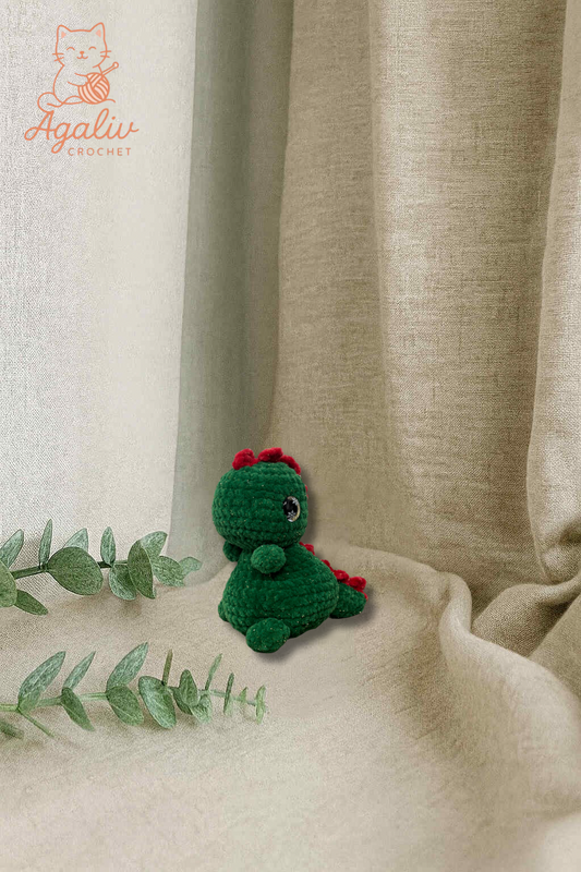 Dino de Noël vert