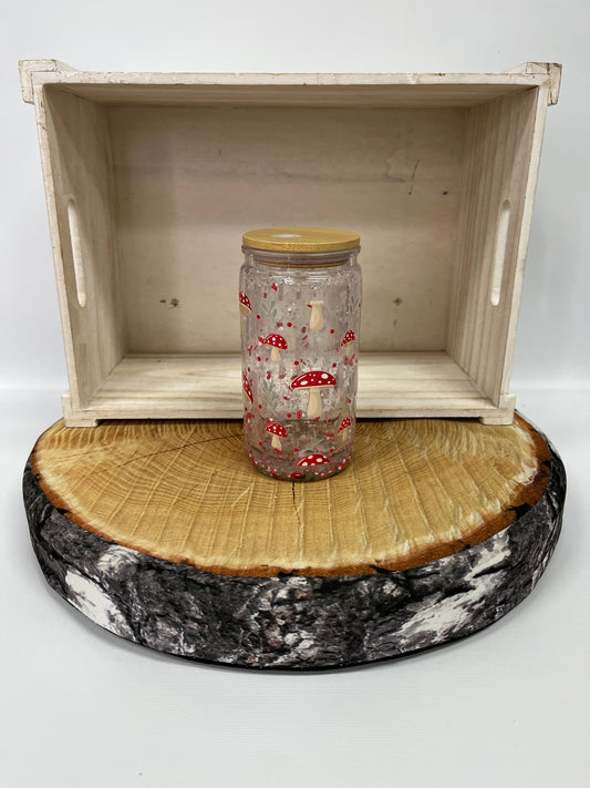 Verre en plastique à paillettes- Champi