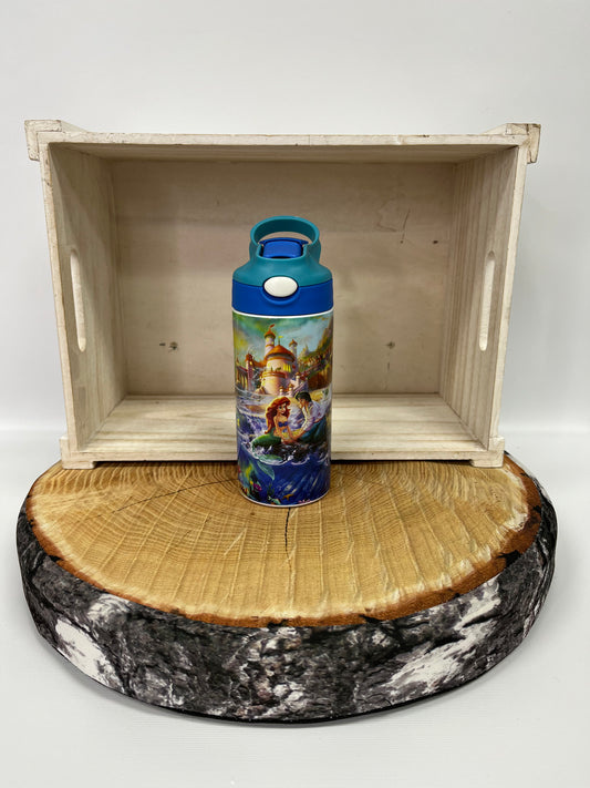 Bouteille pour enfant model 1- Princesse cheveux rouge et son prince