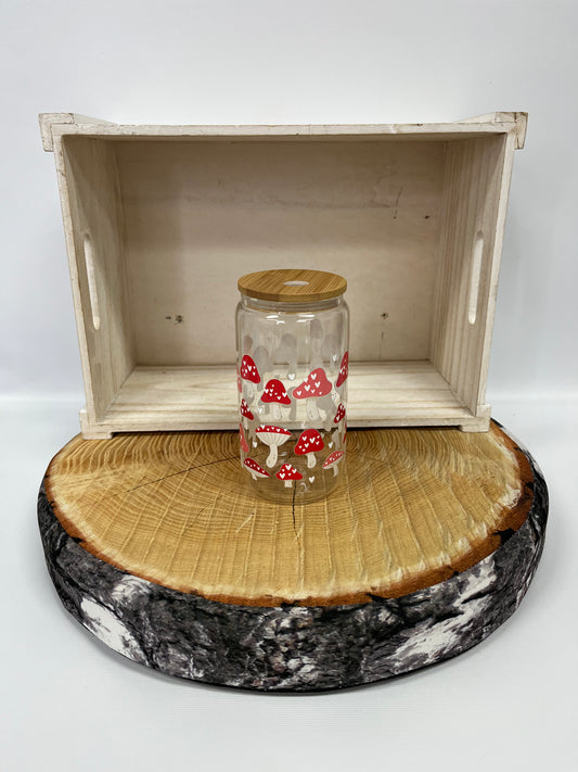 Verre en vitre- champignon d’amour