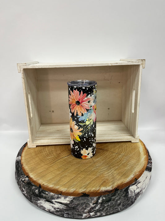 Bouteille de transport 20 oz- marguerites colorées