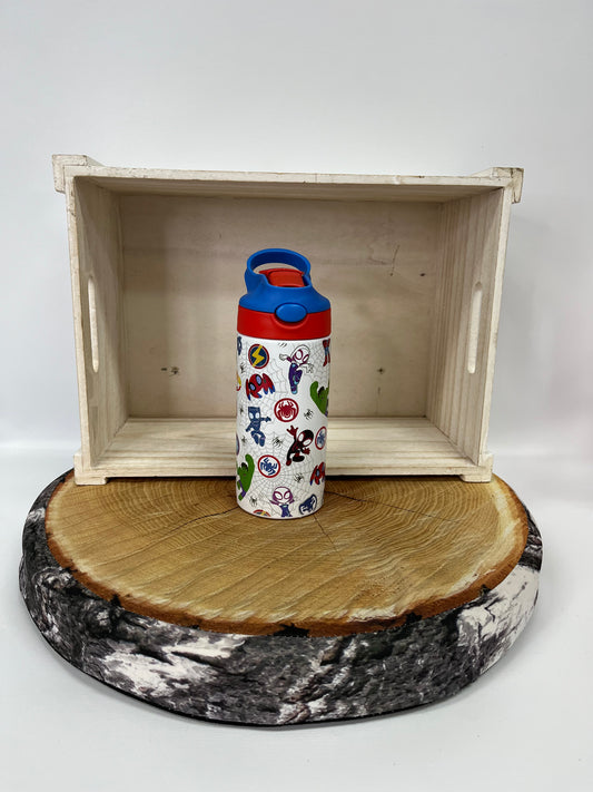 Bouteille pour enfant model 1- L’équipe araignée