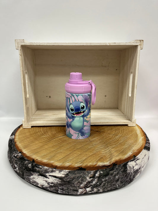 Bouteille pour enfant model 3- Monstre bleu sous les palmiers