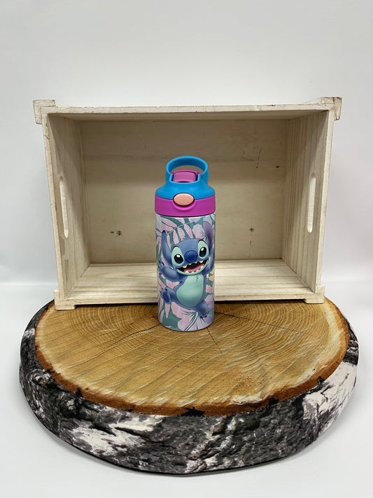 Bouteille pour enfant model 1- Monstre bleu sous les palmiers