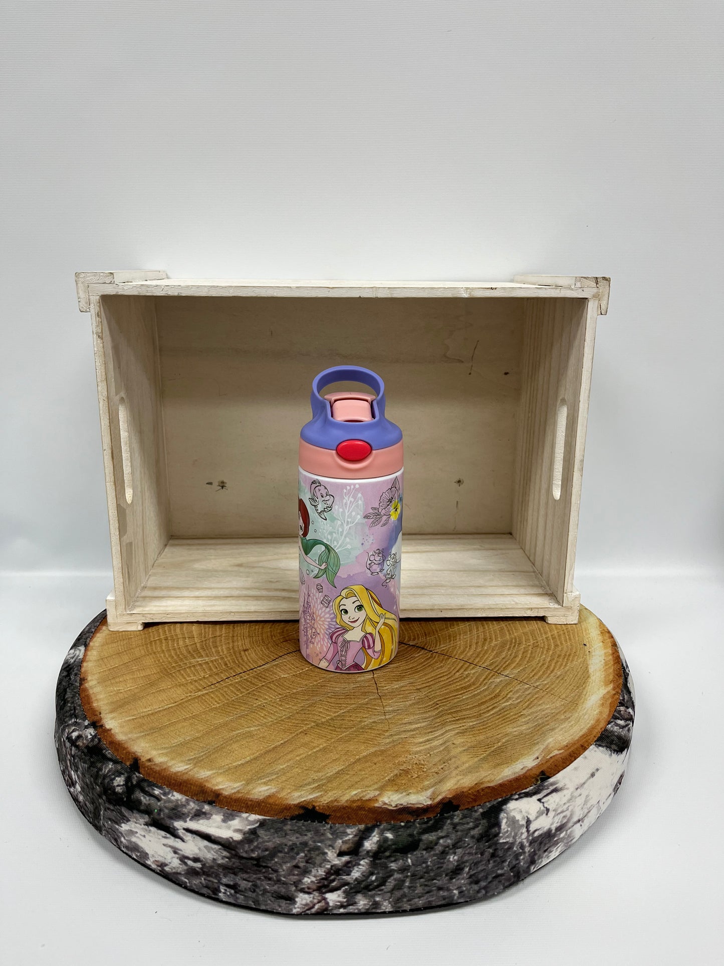 Bouteille pour enfant modèle 1- Princesses aquarelles